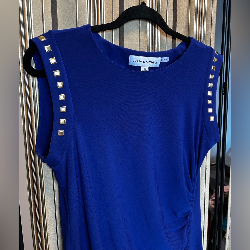 Studded jersey dress